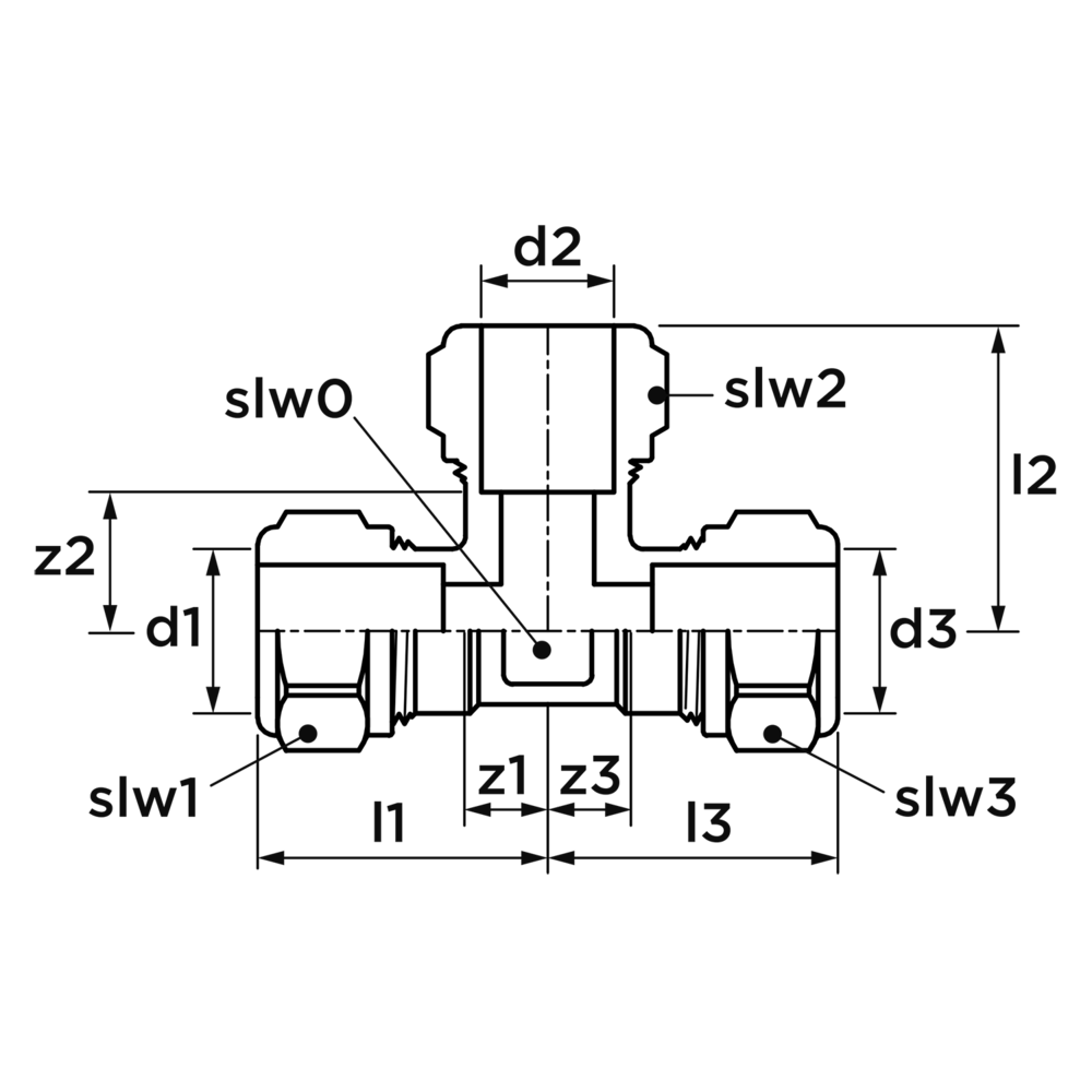 VSH VSH Super T-stuk FFF 28