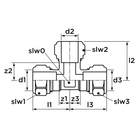VSH VSH Super T-stuk FFF 28