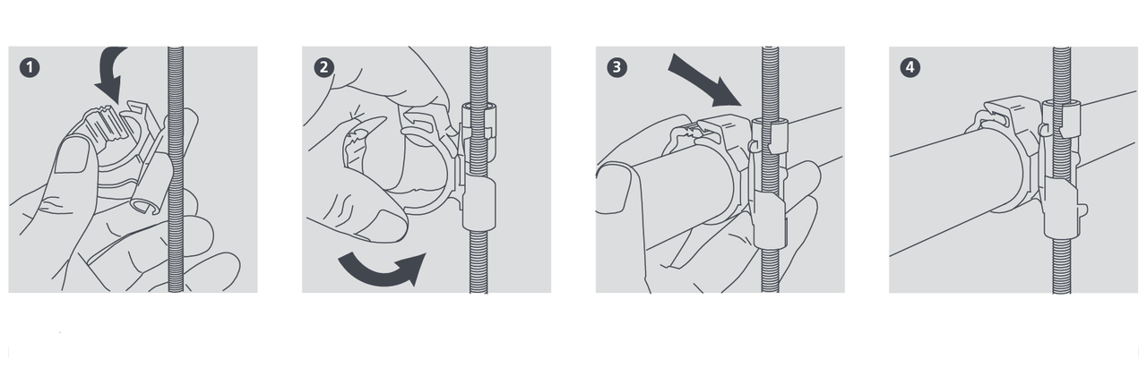 Aspen Aspen Xtra leidingdrager voor pvc buis 32 mm (10 stuks)