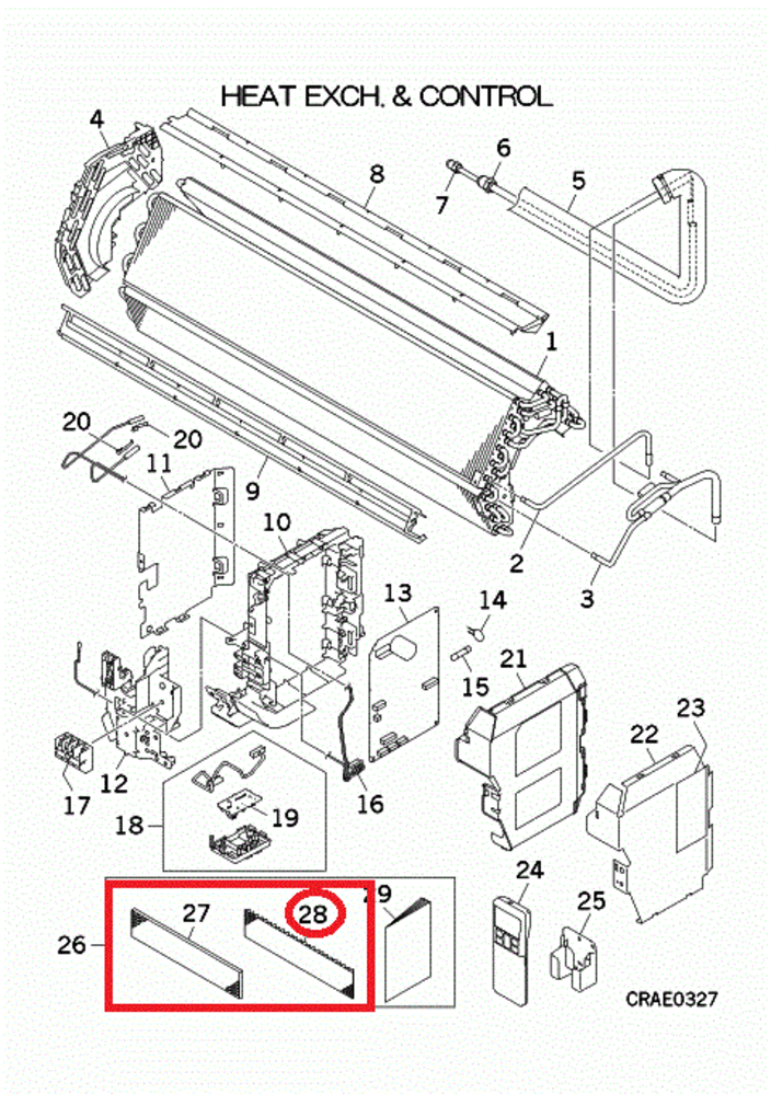 Mitsubishi Heavy   Bio Filter MHI SRK20, 25, 35 en 50