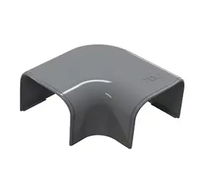 Tecnosystemi Optima platte bocht 90° CP102 - Antraciet