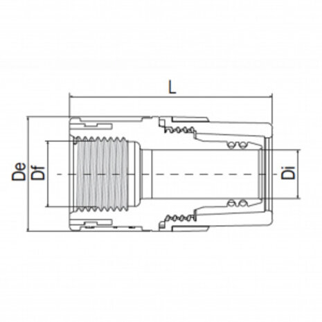 Aquatechnik Aquatechnik Safety-pol puntstuk 16 mm - 3/8" Aquatechnik Aquatechnik Safety-pol puntstuk 16 mm - 3/8"