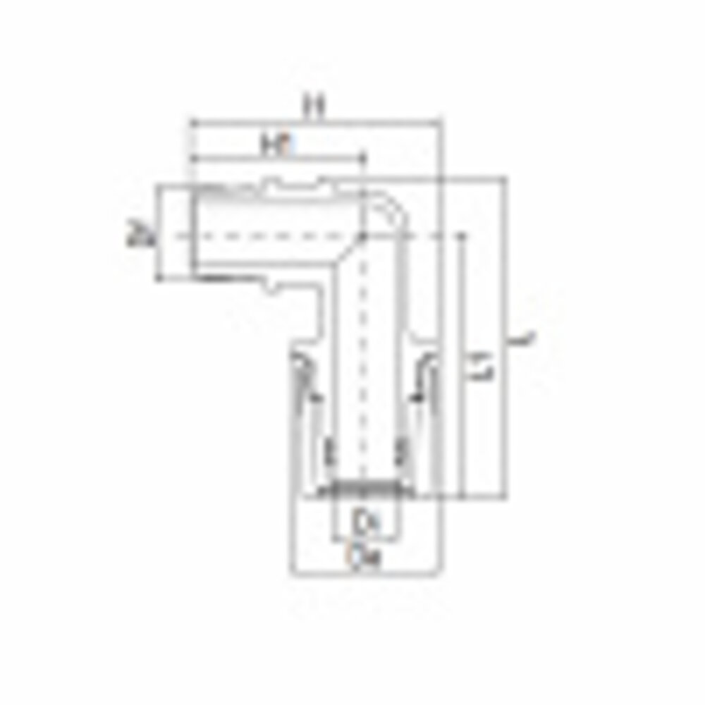 Aquatechnik Aquatechnik Safety-pol haaks puntstuk 16 mm - 1/2" Aquatechnik Aquatechnik Safety-pol haaks puntstuk 16 mm - 1/2"
