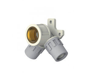 Aquatechnik Safety-pol doorlopende muurplaat messing draad 16 mm x 2 - 1/2"