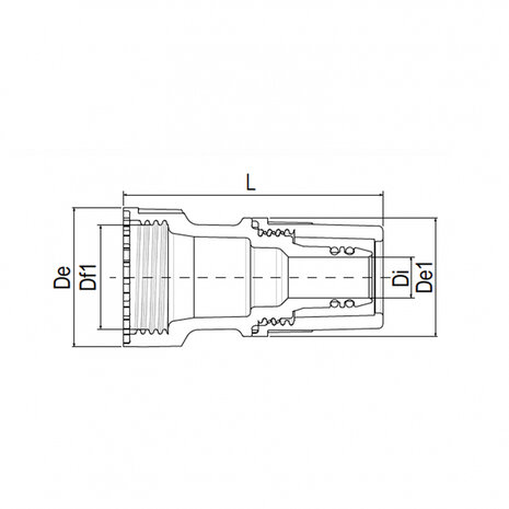 Aquatechnik Aquatechnik Safety-pol verloopkoppeling 16 mm x 14 mm