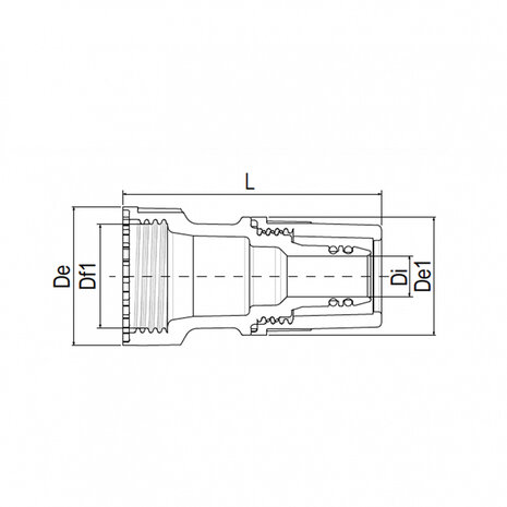 Aquatechnik Aquatechnik Safety-pol verloopkoppeling 32 mm x 20 mm Aquatechnik Aquatechnik Safety-pol verloopkoppeling 32 mm x 20 mm