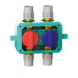 Aquatechnik Safety-Pol Dubbele Afsluiter Met Kogelkraan 16 mm Aquatechnik Safety-Pol Dubbele Afsluiter Met Kogelkraan 16 mm