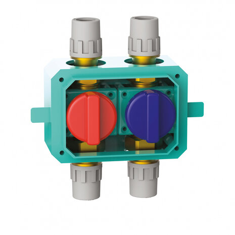 Aquatechnik Aquatechnik Safety-Pol Dubbele Afsluiter Met Kogelkraan 16 mm