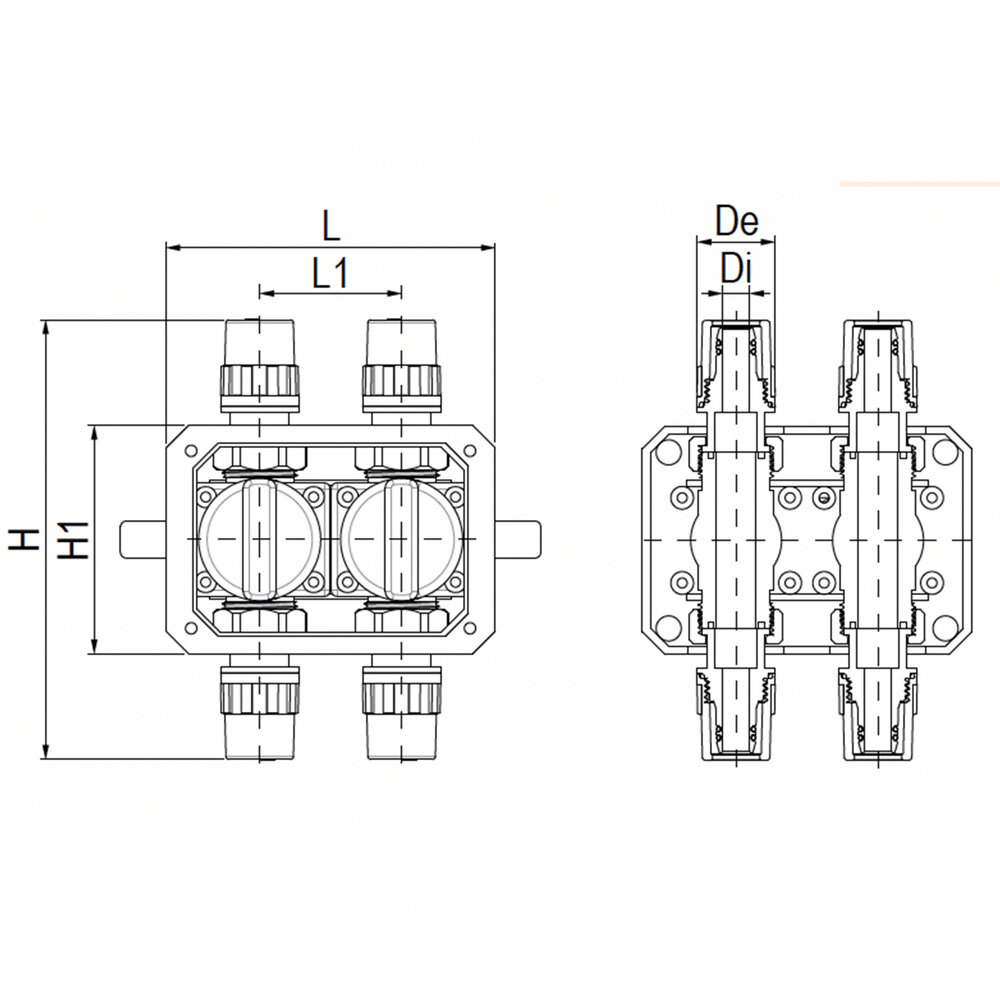 Aquatechnik Aquatechnik Safety-Pol Dubbele Afsluiter Met Kogelkraan 16 mm