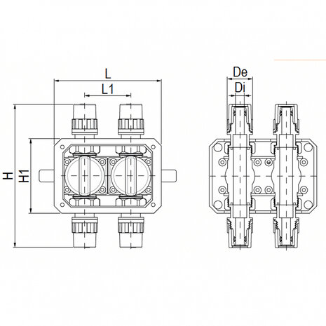 Aquatechnik Aquatechnik Safety-Pol Dubbele Afsluiter Met Kogelkraan 20 mm Aquatechnik Aquatechnik Safety-Pol Dubbele Afsluiter Met Kogelkraan 20 mm