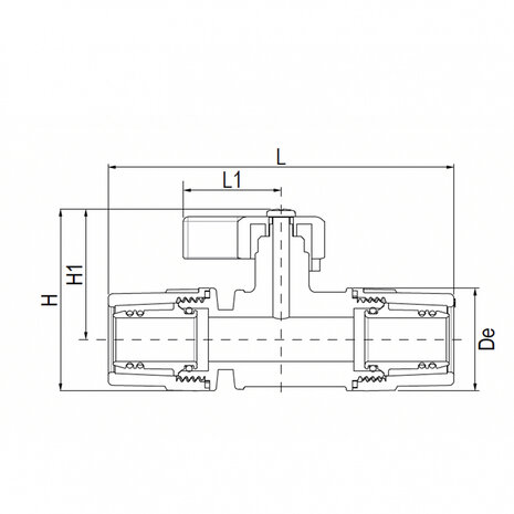 Aquatechnik Aquatechnik Safety-Pol messing Kogelkraan 32 mm Aquatechnik Aquatechnik Safety-Pol messing Kogelkraan 32 mm