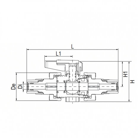 Aquatechnik Aquatechnik Safety-Pol Kogelkraan Pp 32 mm Aquatechnik Aquatechnik Safety-Pol Kogelkraan Pp 32 mm