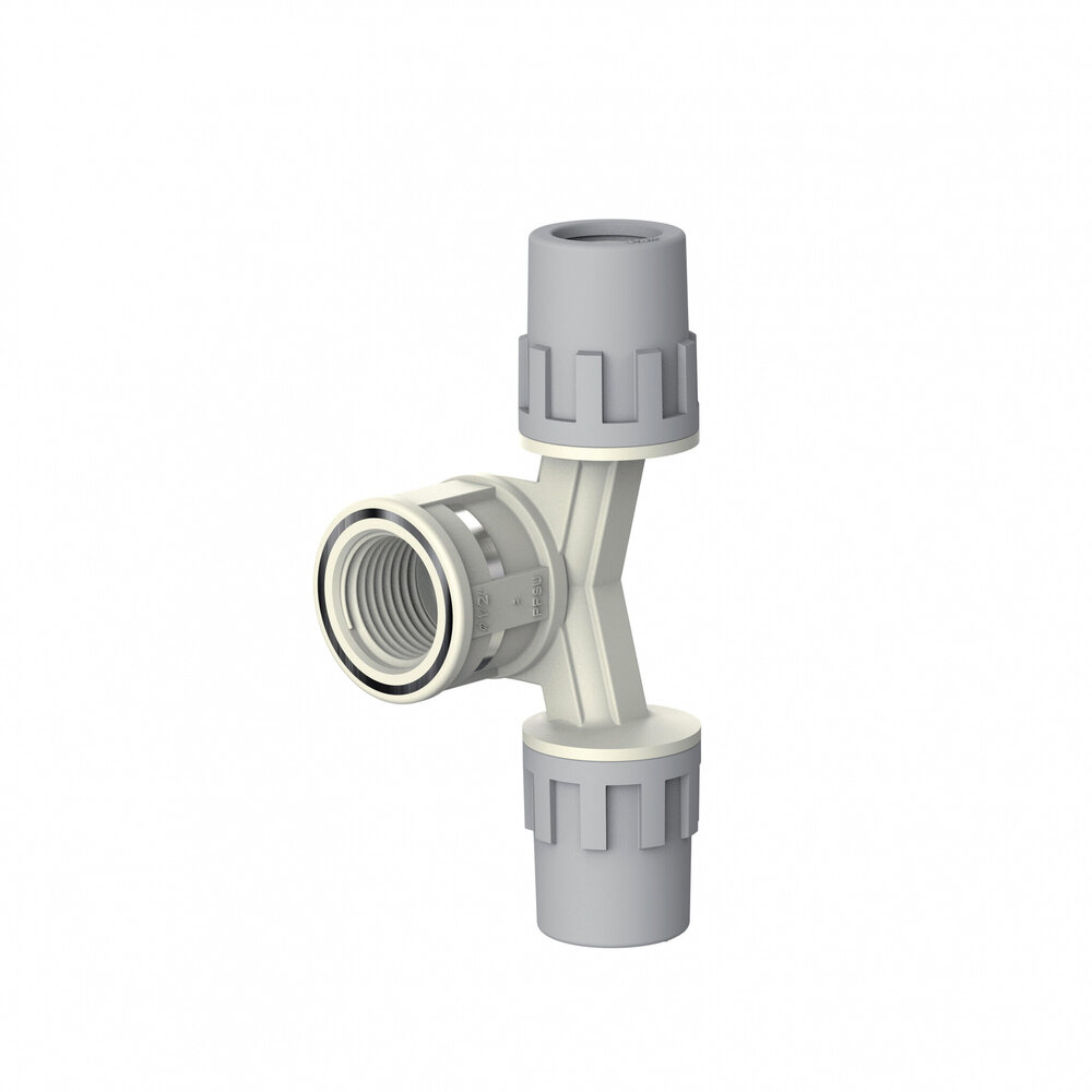 Aquatechnik Aquatechnik Safety-pol T-stuk excentrisch 20 mm x2 - 1/2"