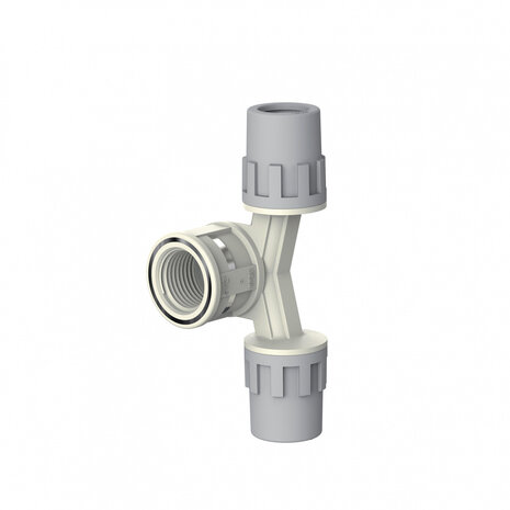 Aquatechnik Aquatechnik Safety-pol T-stuk excentrisch 20 mm x2 - 1/2"