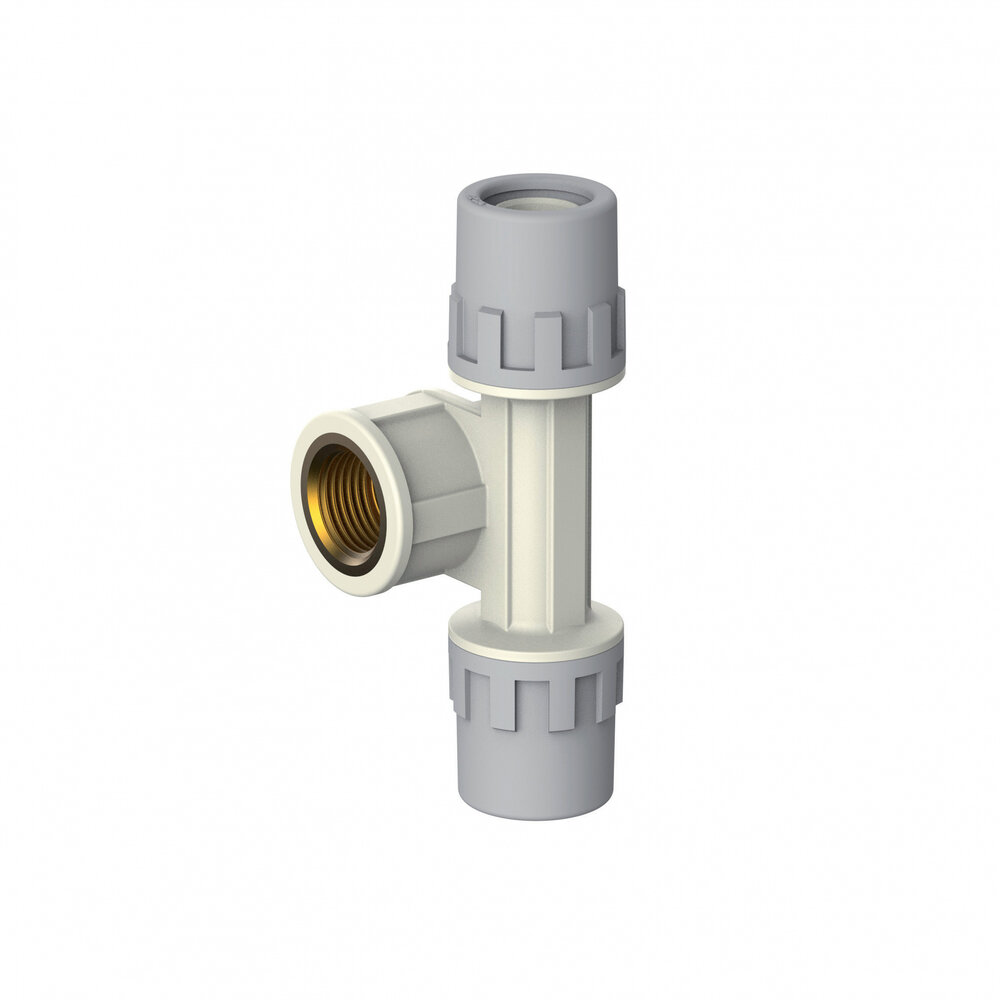 Aquatechnik Aquatechnik Safety-pol T-stuk excentrisch met messing 20 mm x2 - 1/2"