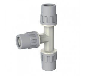 Aquatechnik Safety-pol T-stuk 32 mm x3 Aquatechnik Safety-pol T-stuk 32 mm x3
