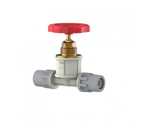 Aquatechnik Safety-Pol stopkraan met wiel 26 mm x2 Aquatechnik Safety-Pol stopkraan met wiel 26 mm x2