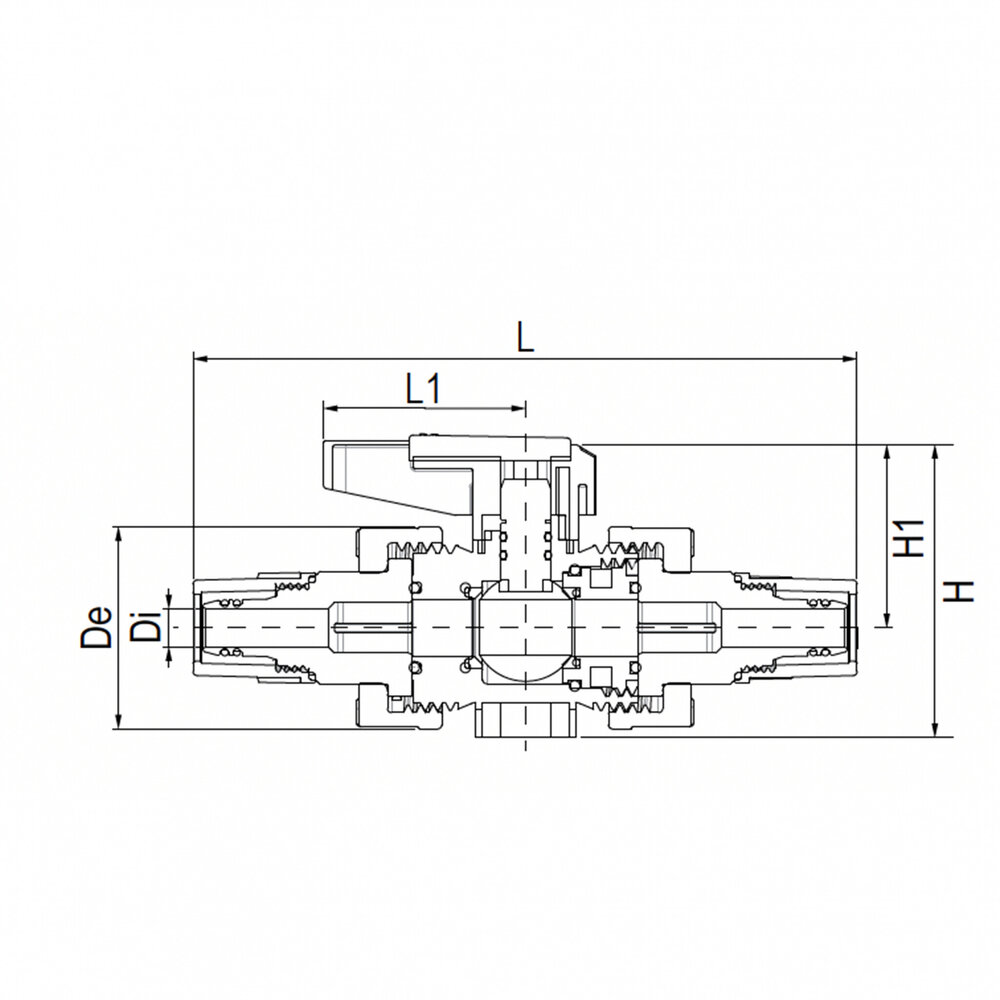 Aquatechnik Aquatechnik Safety-Pol Kogelkraan Pp 50 mm Aquatechnik Aquatechnik Safety-Pol Kogelkraan Pp 50 mm