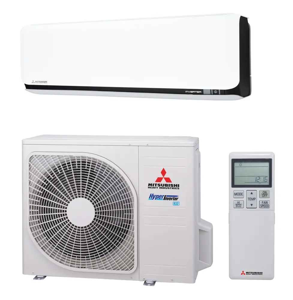Mitsubishi Heavy SRK35ZSX-WFB wandmodel SET met standaard WIFI Mitsubishi Heavy SRK35ZSX-WFB wandmodel SET met standaard WIFI