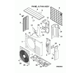 Mitsubishi Heavy uitblaasrooster SCM50ZS-W