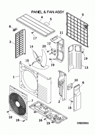Mitsubishi Heavy uitblaasrooster grille SCM50ZS-W