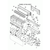Mitsubishi Heavy Panel bottom SRK50ZS-WF