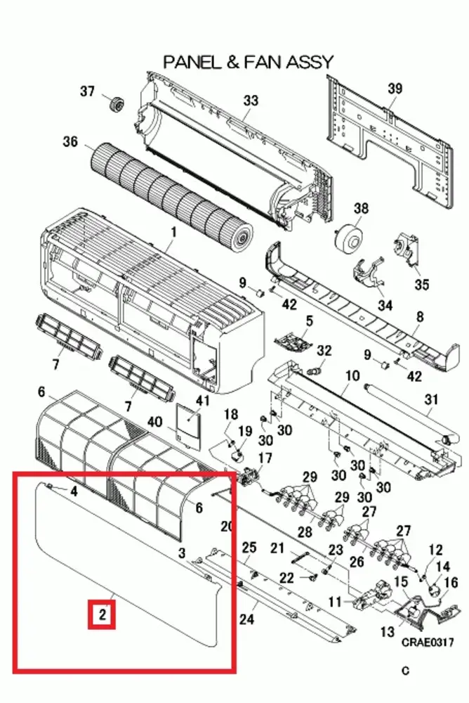 Mitsubishi Heavy Cover MHI SRK20, 25, 35 en 50 ZSX model Mitsubishi Heavy Cover MHI SRK20, 25, 35 en 50 ZSX model