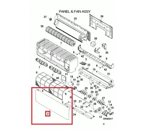 Mitsubishi Heavy Cover MHI SRK20, 25, 35 en 50 ZSX model Mitsubishi Heavy Cover MHI SRK20, 25, 35 en 50 ZSX model