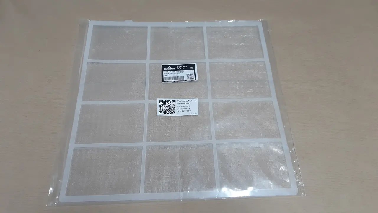 Mitsubishi Heavy Mitsubishi Heavy Stoffilter (per stuk) MHI - SRK20, SRK25, SRK35 en SRK50 Mitsubishi Heavy Mitsubishi Heavy Stoffilter (per stuk) MHI - SRK20, SRK25, SRK35 en SRK50
