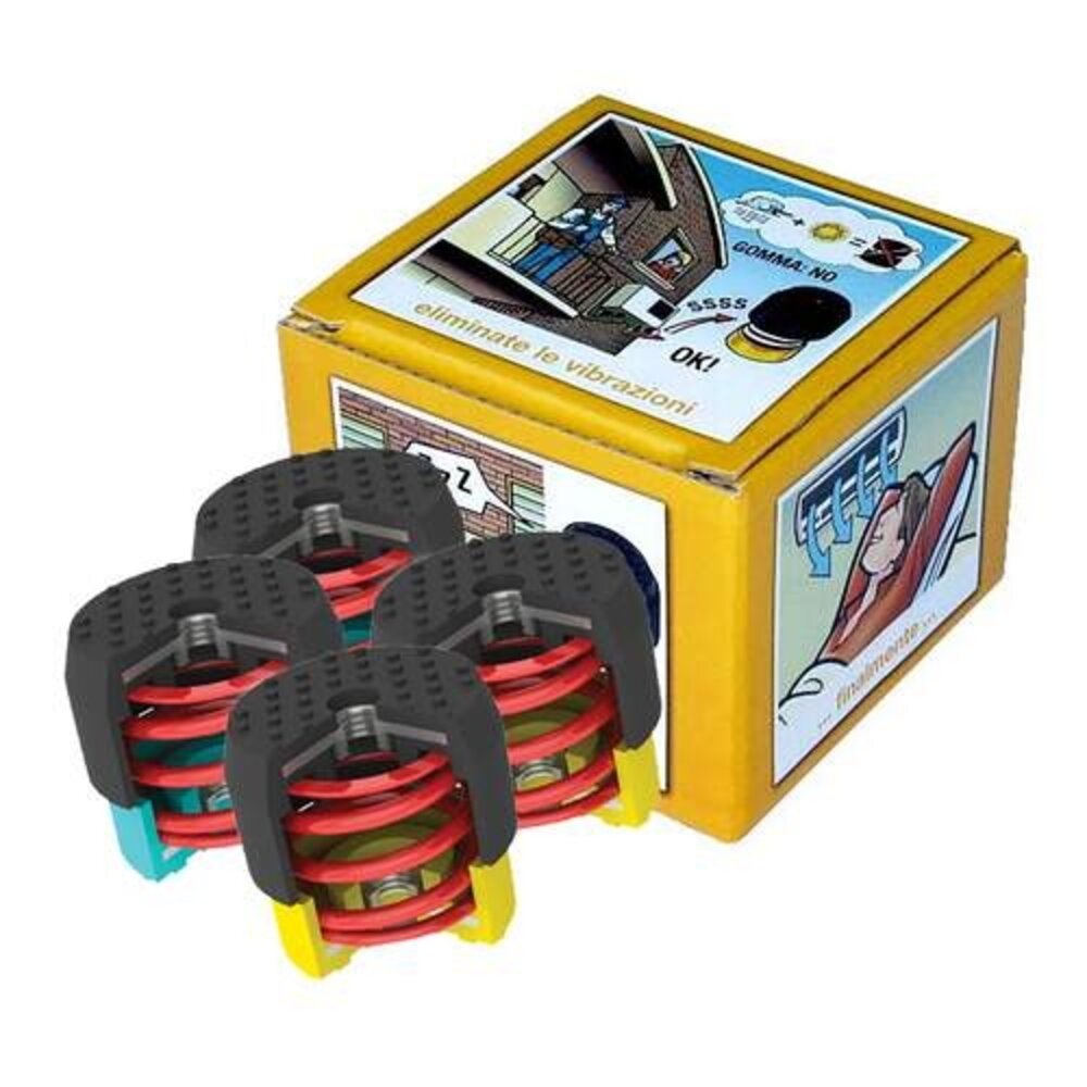 Soleco Soleco trillingsdemperset Geel 50-80kg M8 (2x Blauw + 2x Geel) Soleco Soleco trillingsdemperset Geel 50-80kg M8 (2x Blauw + 2x Geel)