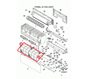 Mitsubishi Heavy Stoffilter airconditioning SRKxxZJ-S Mitsubishi Heavy Stoffilter airconditioning SRKxxZJ-S