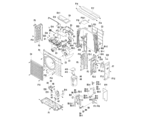 Daikin Rooster buitendeel voor RKS50F2V1B Daikin Rooster buitendeel voor RKS50F2V1B