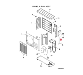 Mitsubishi Heavy Mitsubishi SCM zijkap buitenunit Mitsubishi Heavy Mitsubishi SCM zijkap buitenunit