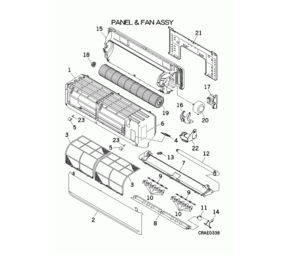 Mitsubishi Heavy Mitsubishi Klep rechts onderdeel 22
