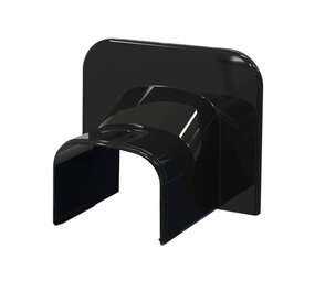 Tecnosystemi Optima TA75 plafond eindstuk Zwart Tecnosystemi Optima TA75 plafond eindstuk Zwart