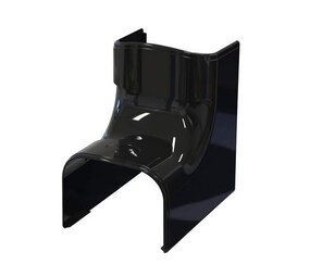 Tecnosystemi Optima CAI75 binnen bocht Zwart Tecnosystemi Optima CAI75 binnen bocht Zwart