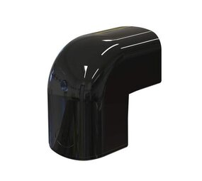 Tecnosystemi Optima buiten bocht 90° CAE102 Zwart Tecnosystemi Optima buiten bocht 90° CAE102 Zwart