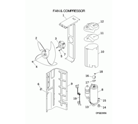 Mitsubishi Heavy Fan Motor FDC140VSA/1 Mitsubishi onderdeel 3