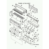 Mitsubishi Heavy Crank flap rechts  SRKxxZSX Mitsubishi onderdeel 20