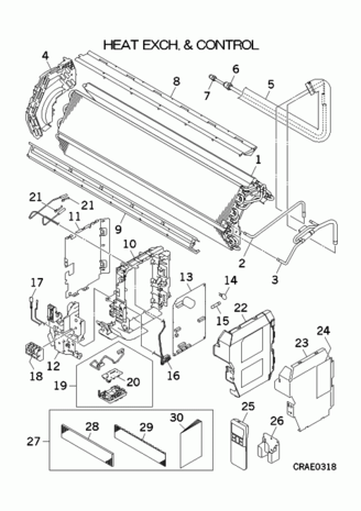 Mitsubishi Heavy Mitsubishi PWB display SRKxxZS-S/W/WF Mitsubishi Heavy Mitsubishi PWB display SRKxxZS-S/W/WF