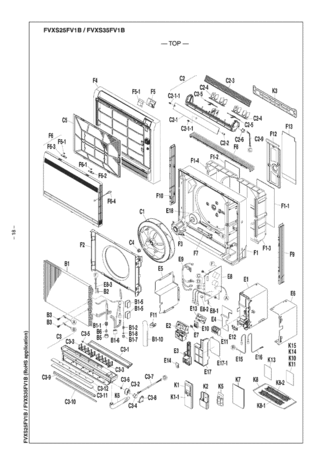 Daikin Onderdelen Daikin C2-1 voor een FVXS35FV1B Daikin Onderdelen Daikin C2-1 voor een FVXS35FV1B