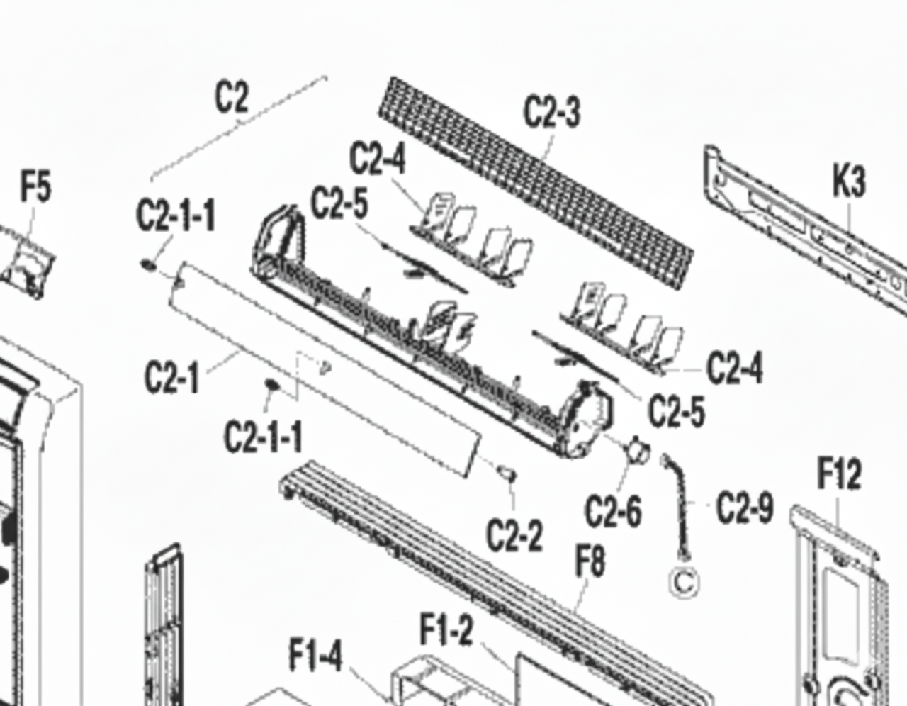 Daikin Onderdelen Daikin C2-1-1 en C2-2 voor een FVXS35FV1B Daikin Onderdelen Daikin C2-1-1 en C2-2 voor een FVXS35FV1B