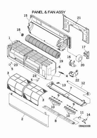 Mitsubishi Heavy Stoffilter SRKxxZSP-W per stuk Mitsubishi Heavy Stoffilter SRKxxZSP-W per stuk