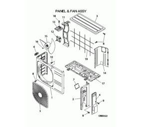 Mitsubishi Heavy Fan blad SRCxxZM-S