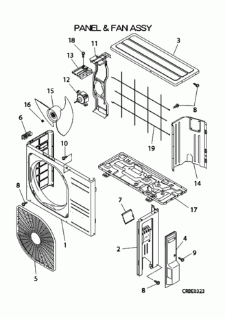Mitsubishi Heavy Fan blad SRCxxZM-S