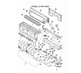 Mitsubishi Heavy Panel bottom SRKxxZS-W
