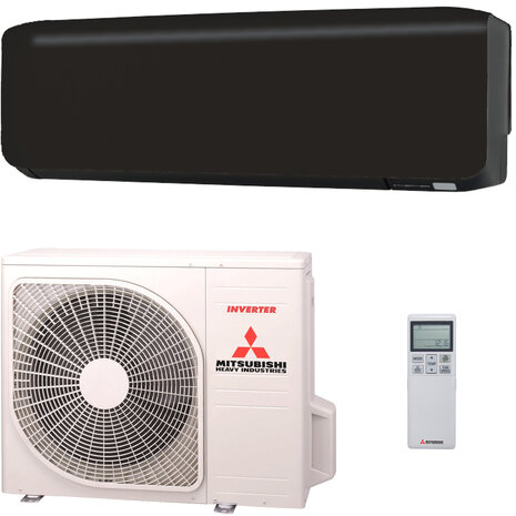 Mitsubishi Heavy SRK20ZS-WF-Black 2kW wandmodel SET met standaard WIFI