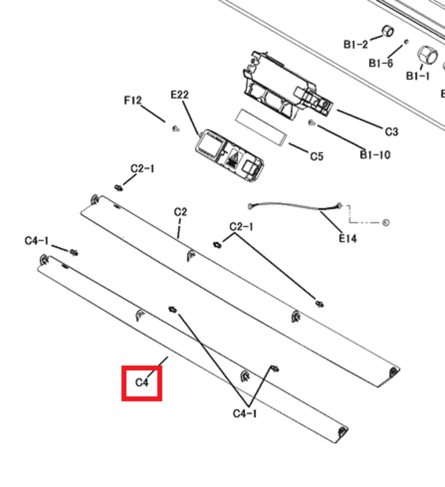 Daikin Horizontale Lamel onder Daikin FTXM50M2V1B