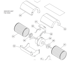Fuji Electric Fan Motor Fuji RYF24LAT
