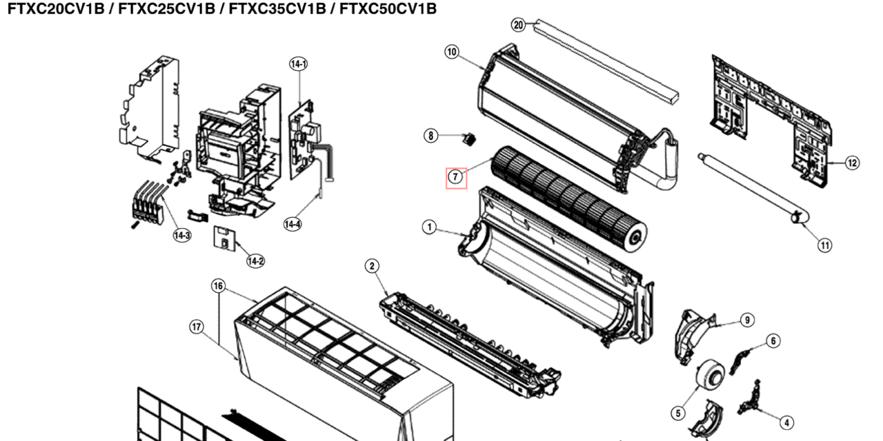 Daikin Fan Daikin  FTXC35CV1B